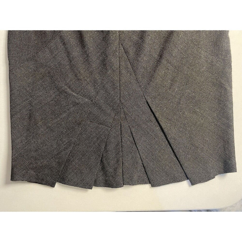 Mexx Skirt Women’s Black Wool Blend Lined Straight Skirt Ruffle Back US Size 8 - Picture 4 of 10